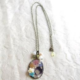 マルチフラワーネックレス