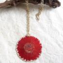 ガーベラネックレス(レッド)
