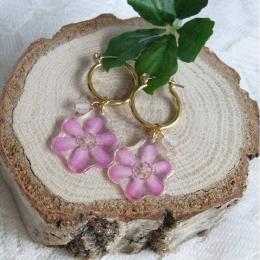 愛のかんざしフープピアス