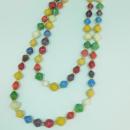 大きなビーズのロングネックレス(ミックス)
